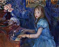 Lucie Leon at the Piano, 1892, morisot
