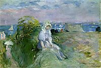 On the Cliff at Portrieux, 1894, morisot
