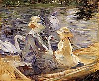 On the Lake in the Bois de Boulogne, 1884, morisot