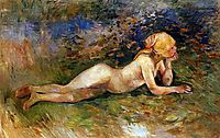 The Reclining Shepherdess, 1891, morisot