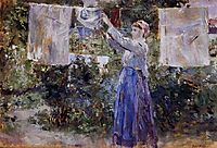 Woman Hanging out the Wash, 1881, morisot