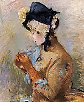Woman Wearing Gloves (aka The Parisian), 1885, morisot