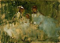 Women and Little Girls in a Natural Setting, morisot