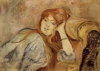 Young Girl Leaning on her Elbow, 1887, morisot