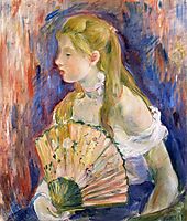 Young Girl with a Fan, 1893, morisot