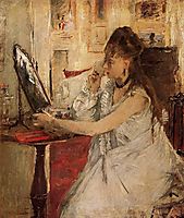 Young Woman Powdering her Face, 1877, morisot
