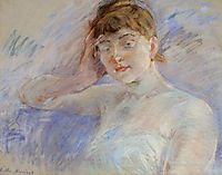 Young Woman in White (aka Isabelle Lemmonier), c.1886, morisot