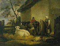 Cowherd and Milkmaid, 1792, morland