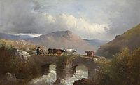 Herdsman with Cattle Crossing Bridge, morland
