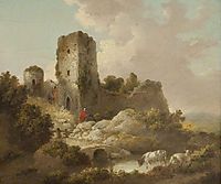 Landscape with Ruined Castle, morland