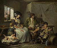 The Miseries of Idleness, 1780, morland