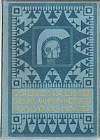 Book cover of Austrian art of the XIX. Century, 1903, moser