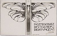 Cover Design for Ewart Felicie Jugendschatz German seals, 1897, moser