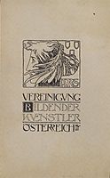 Cover design of the first publication of the Association of Austrian Artists Secession, 1897, moser