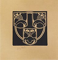 Draft of the emblem by the Association of Austrian Artists Secession, 1897, moser