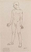 Figure study of Tristan, c.1915, moser