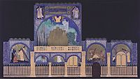 Holy Spirit Church in Düsseldorf, design for the entrance wall, 1907, moser