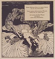 Iris. Illustration to a poem by Arno Holz., 1898, moser