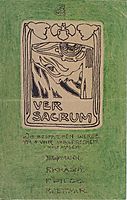 Postcard to Carl Moll, Ver Sacrum, 1897, moser