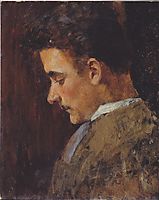 Rudolf Steindl, a brother of the artist, c.1895, moser
