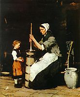 Churning Woman, 1873, munkacsy