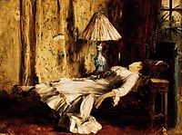 Relaxing Lady, munkacsy