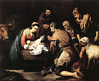 Adoration of the Shepherds, 1650-1655, murillo