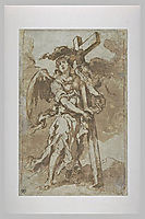 Angel Carrying the Cross, 1660, murillo