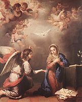 Annunciation, 1660-1665, murillo