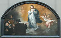 The Apparition of the Immaculate Virgin to six characters, 1665, murillo