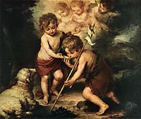 Children with Shell, 1670, murillo