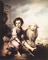 Christ the Good Shepherd, 1660, murillo