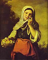 A Girl with Fruits, 1660, murillo