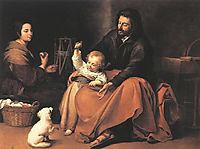 The Holy Family, 1650, murillo