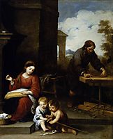 The Holy Family with the Infant St. John the Baptist, 1670, murillo