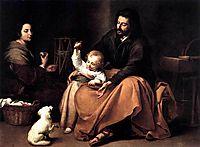 The Holy Family with the Little Bird, c.1650, murillo