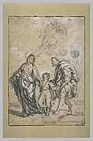 The Infant Jesus, between the Virgin and St. Joseph, murillo