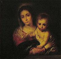 Madonna with a Napkin, murillo