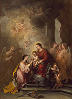 The Mystic Marriage of Saint Catherine, 1682, murillo