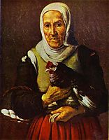 Old Woman with a Hen, murillo