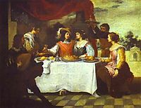 The Prodigal Son Feasting with Courtesans, 1660, murillo