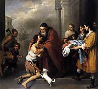 Return of the Prodigal Son, 1670, murillo