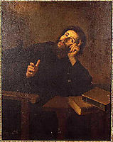 Saint Augustine in meditation, murillo