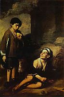 Two Peasant Boys, 1670, murillo