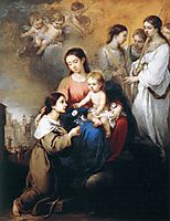 The Virgin and Child with St. Rosalina, 1670, murillo