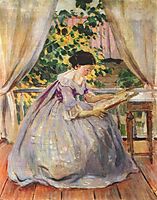 Lady Embroidering, 1901, musatov