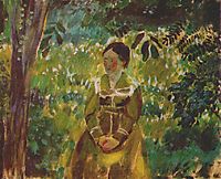 Lady in a Garden, c.1903, musatov