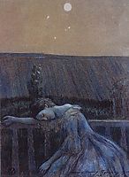 On a Balcony, 1899, musatov