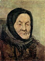Portrait of old woman, myasoyedov