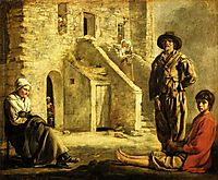 Peasants at their Cottage Door, c.1645, nain